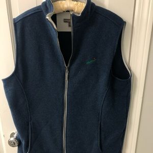 Men’s exclusive Fishers Island blue golf vest